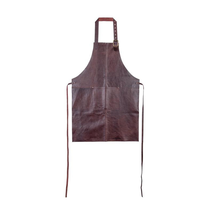 Förkläde i läder cognac - Florens