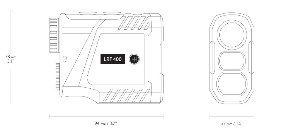 Avståndsmätare 400m LCD - Hawke