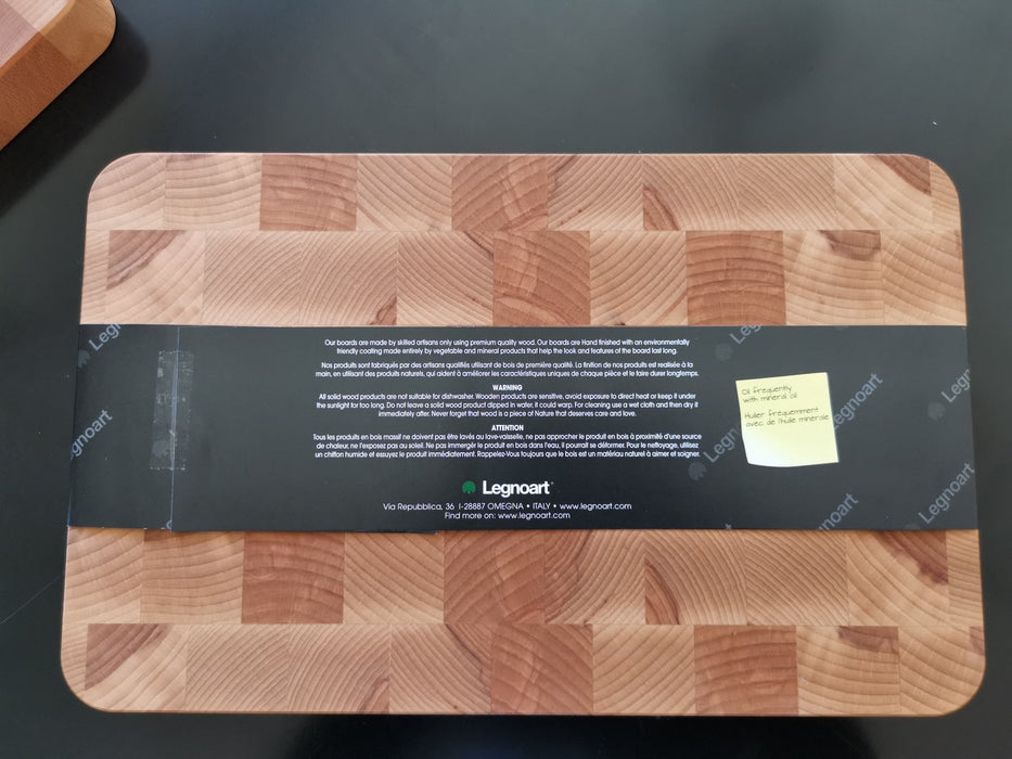 Skärbräda i bokträ 40x25x3,8 cm - Legnoart