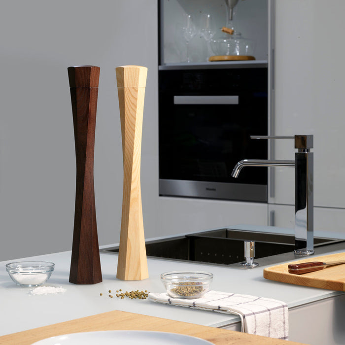 TWIST Salt- och pepparkvarn, stor i ljus ask - Legnoart