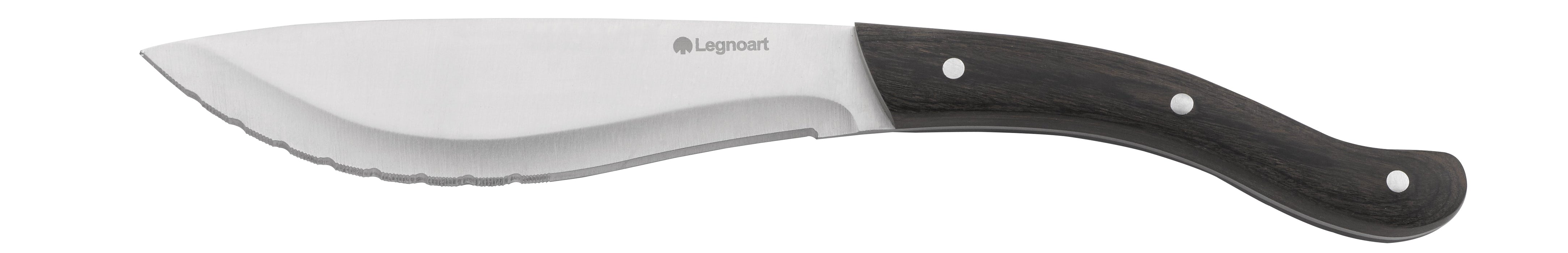 Steakknivset 4 st mörkt skaft - Legnoart TOMAHAWK