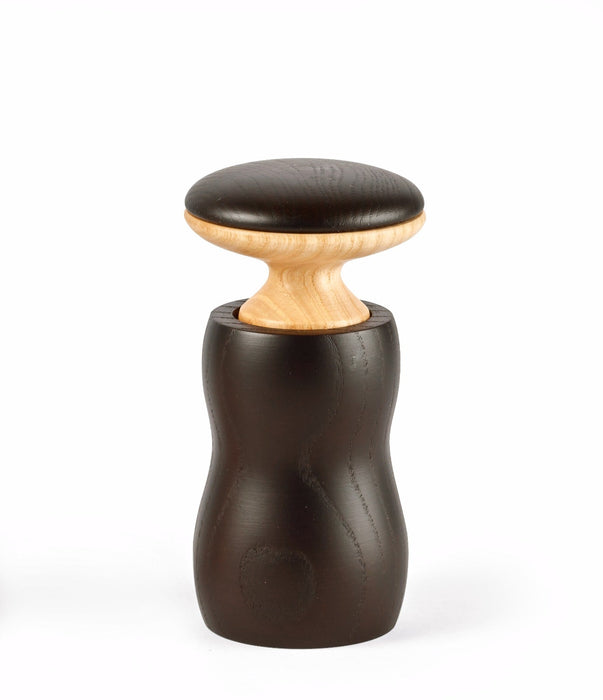 Salt-/pepparkvarn keramisk liten mörk ask - Legnoart HERCULES