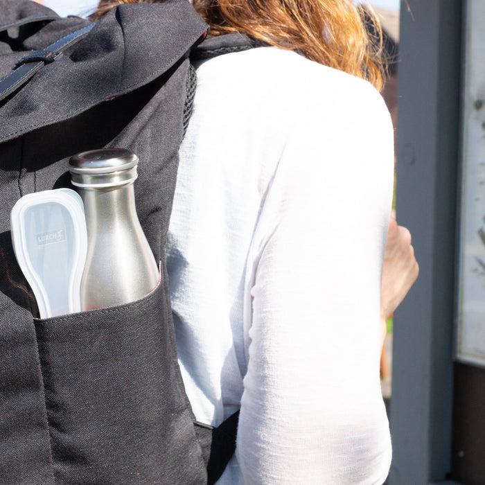 Bestickset To-Go rostfritt stål/guld med förvaringsbox - Lurch