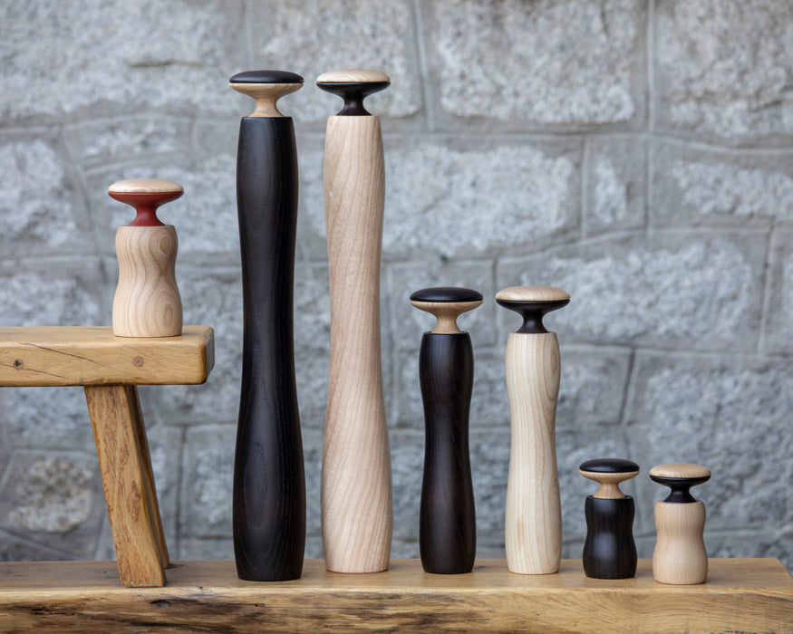 HERCULES Salt/peppar keramisk kvarn - Stor - ljus ask - Legnoart