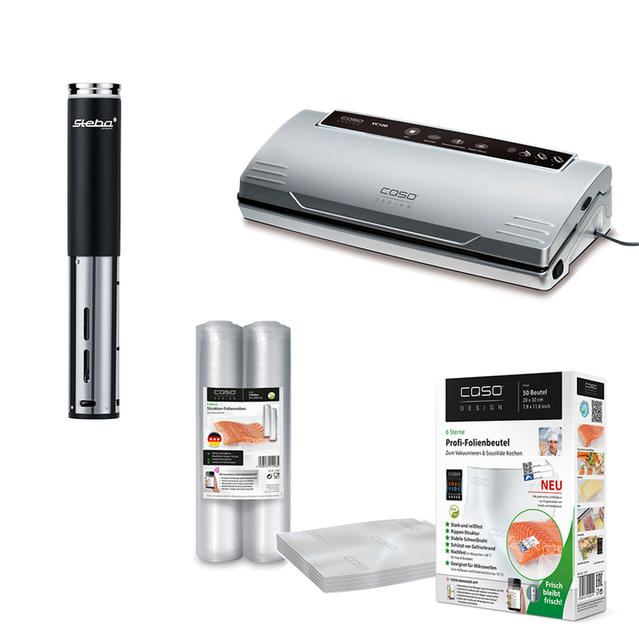 Sous Vide Startpaket STSV60 + CS1380 + Folie