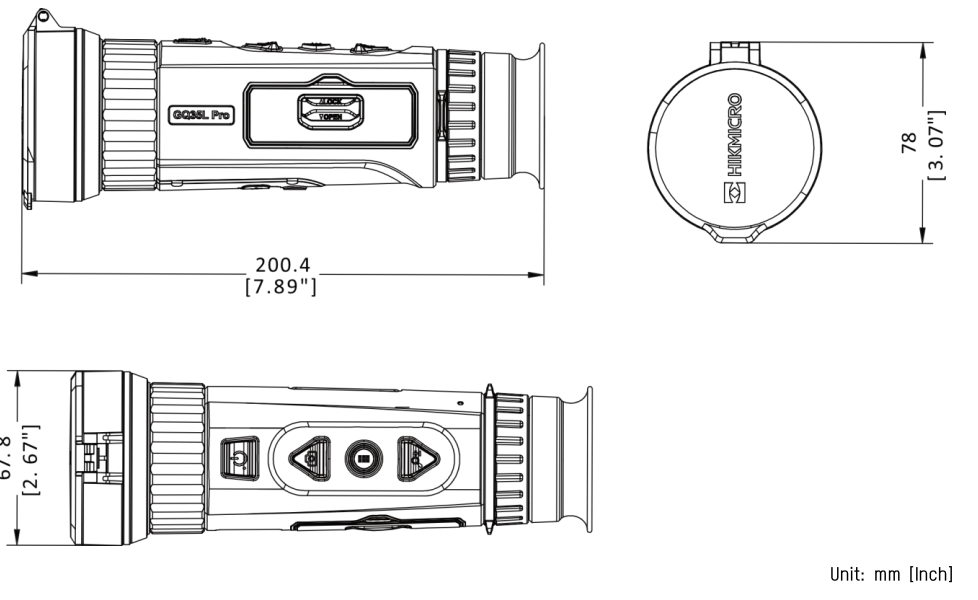 FALCON 50MM TERMISK HANDSPOTTER (FQ50) - HIKMICRO