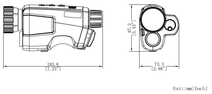 GRYPHON 50 MM PRO MED AVSTÅNDSMÄTARE GQ50L - HIKMICRO