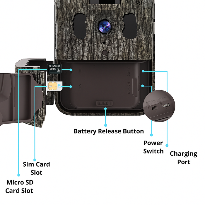 Live 2.0 – Viltkamera inkl. solpanel + App - Senzor