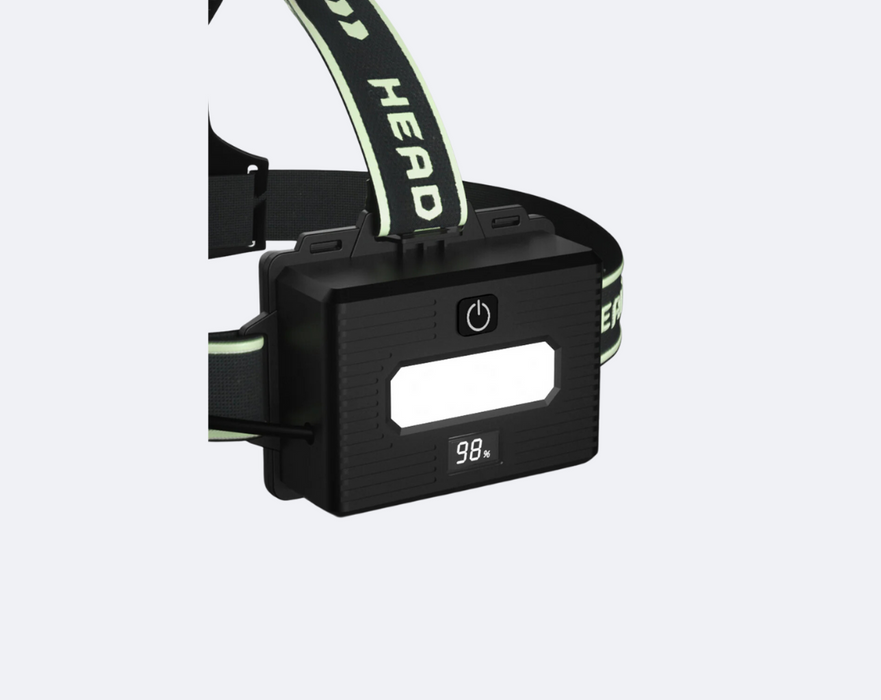 Extremt kraftfull pannlampa med 10 000 lumen + powerbank - Ignition