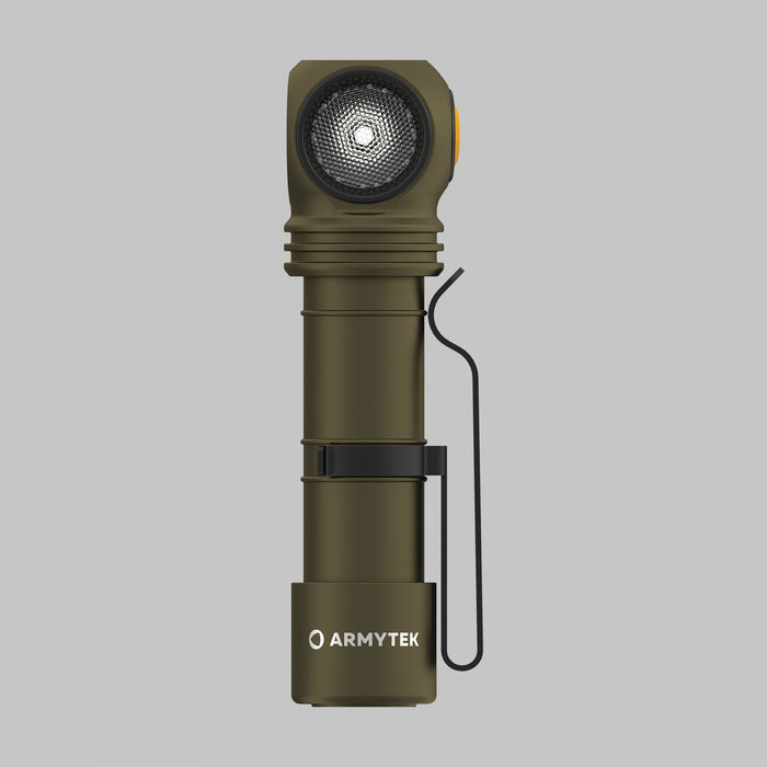 Armytek Wizard C2 Pro Max Olive / White / 4000 lm / TIR 110°:150° / +holster / 1x21700 (incl.) or 1x18650 / Magnet USB