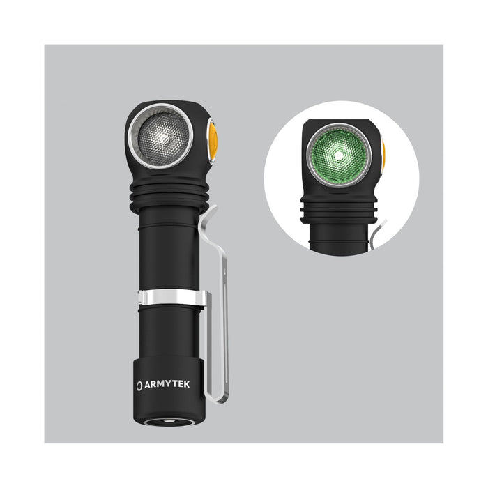 Armytek Wizard C2 WG Magnet USB / Warm & Green / 1020 lm & 400 lm / TIR 70°:120° / 1x18650 (incl.)