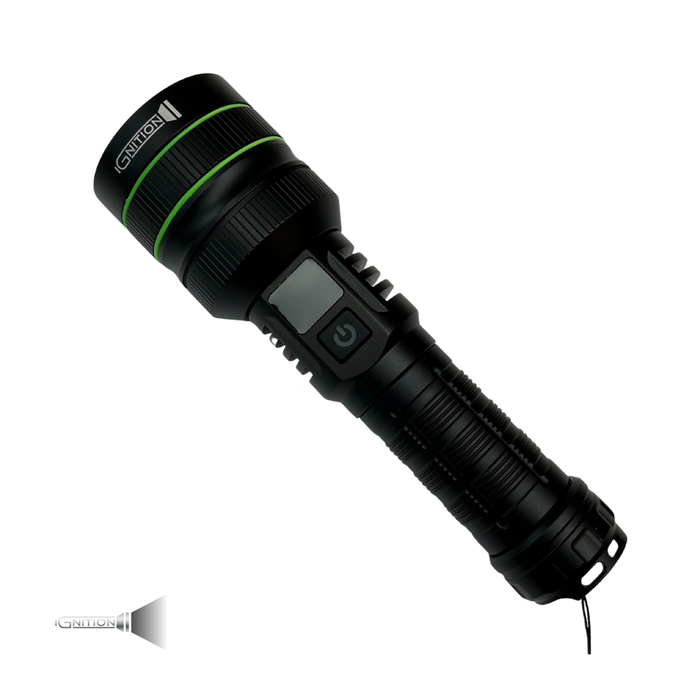 Extremt kraftig ficklampa med 10 000 lumen + powerbank - Ignition