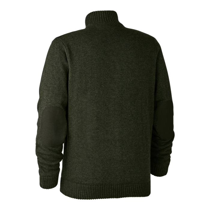 Carlisle Stickad Cardigan med Stormfoder Dark Elm- Deerhunter