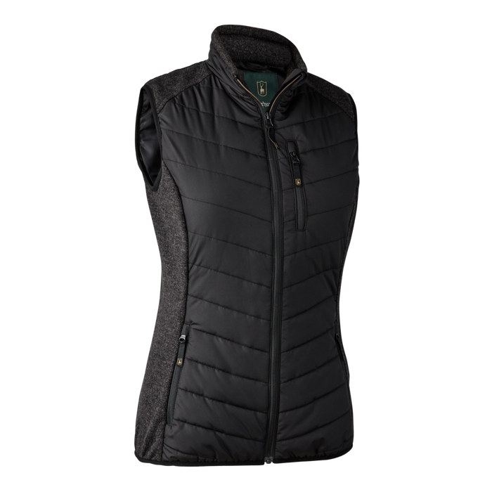 Lady Caroline Vatteret Vest Black - Deerhunter - Jagtbutikken