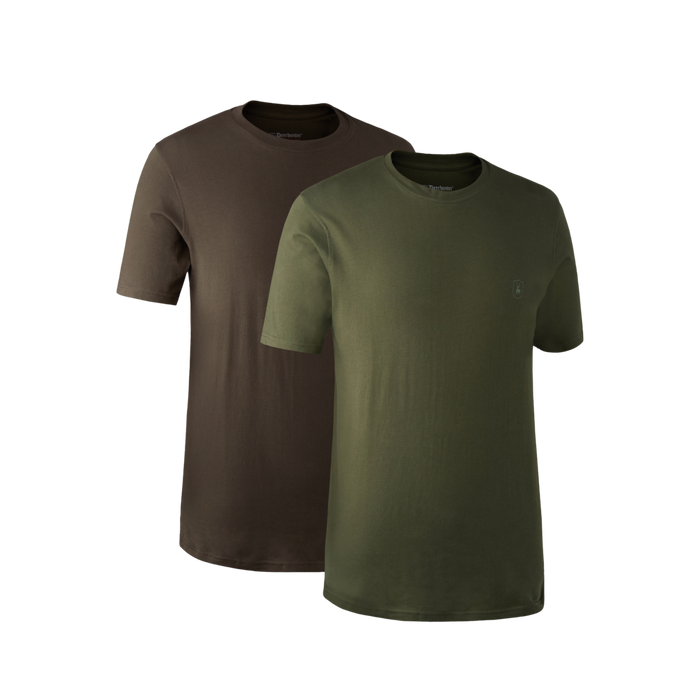 T-shirt 2-pack Grön/Brun - Deerhunter