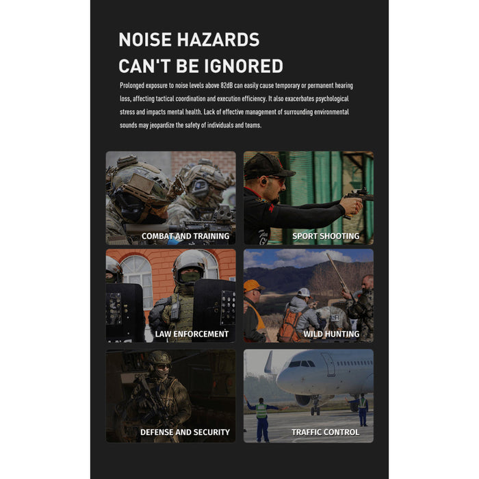 M20T PRO Bluetooth In-Ear Hörselskydd - Earmor