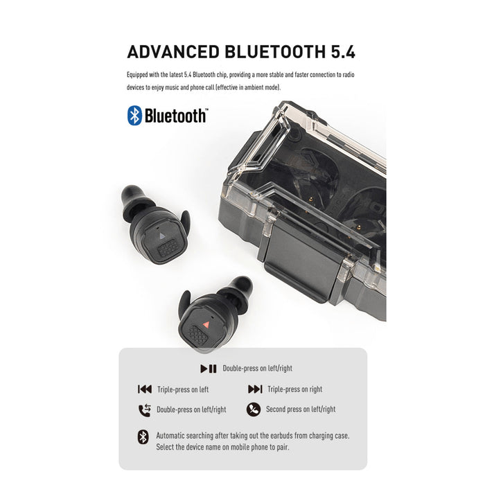 M20T PRO Bluetooth In-Ear Hörselskydd - Earmor