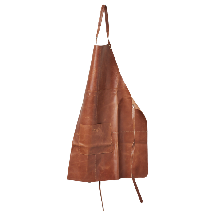 Förkläde i läder Cognac - Corium