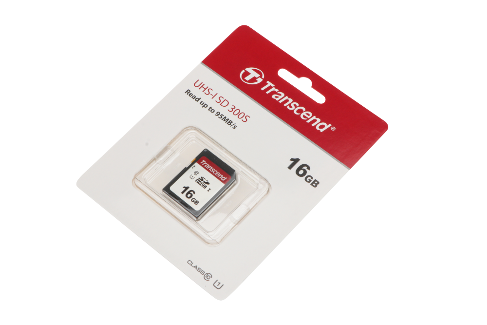 SD-kort 16 GB 300S SD UHS-I U3 (V30) R95/W45 Silver - Transcend