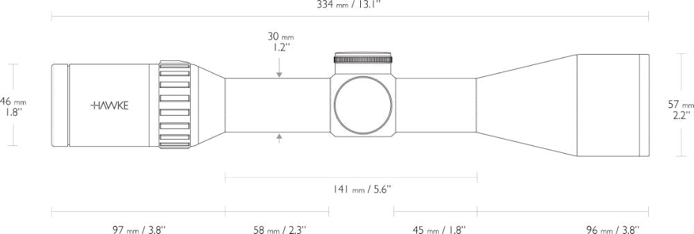Endurance 30 WA 2,5-10x50 LR Dot (8x) - Hawke