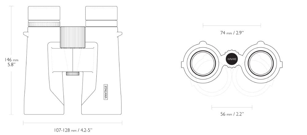 Vantage 10X50 Grön - Hawke