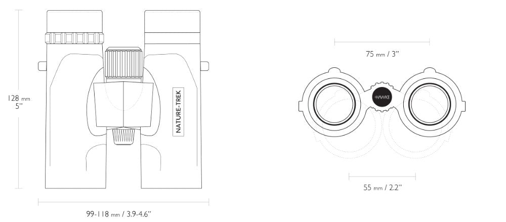 Hawke Nature-Trek 8x32 Grön