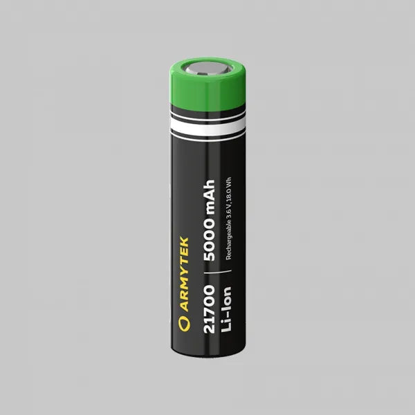 Armytek 21700 Li-Ion 5000mAh battery / Without PCB / Rechargeable