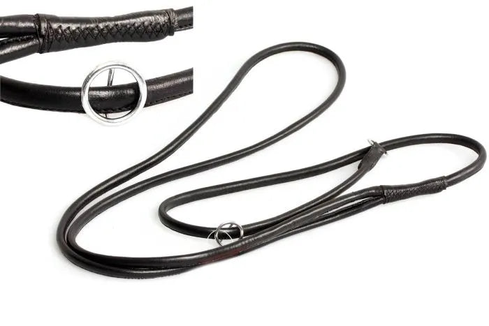 Jaktretrieverlina i läder med axelögla - PROF DOG