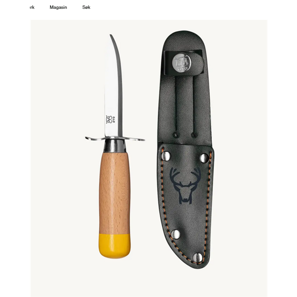 Scoutkniv med etui Grön - Øyo