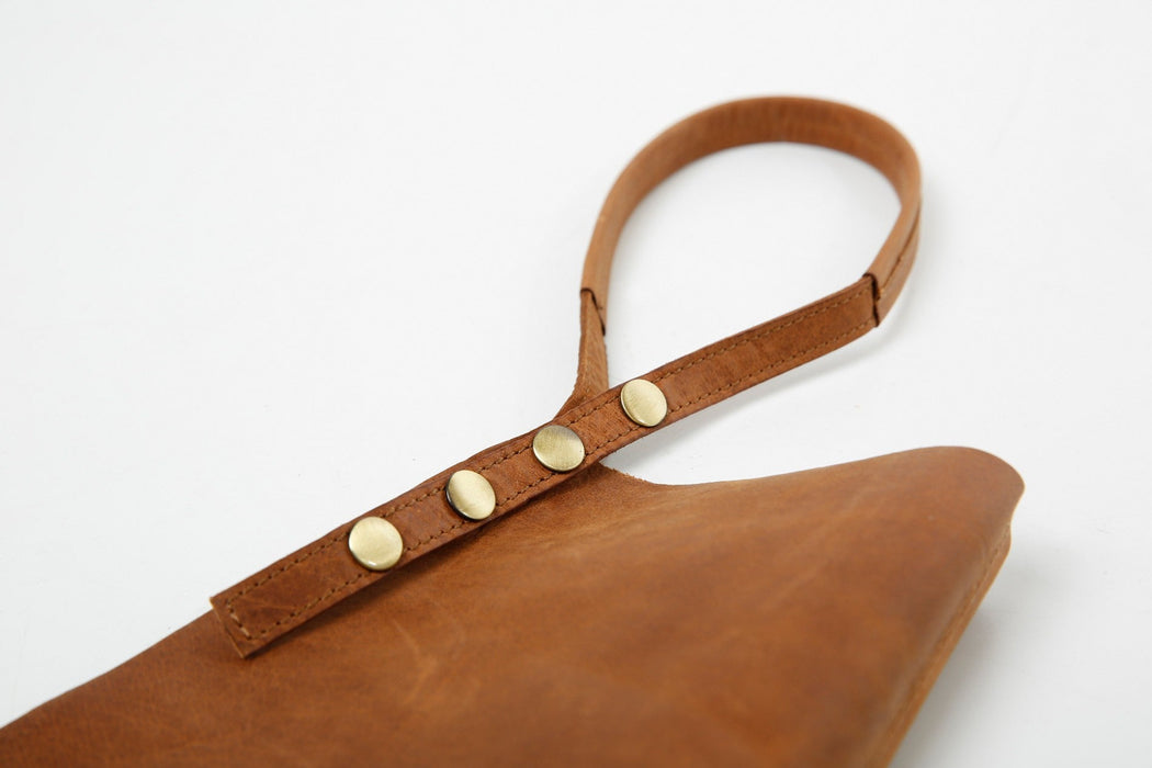 Förkläde i läder Cognac - Corium