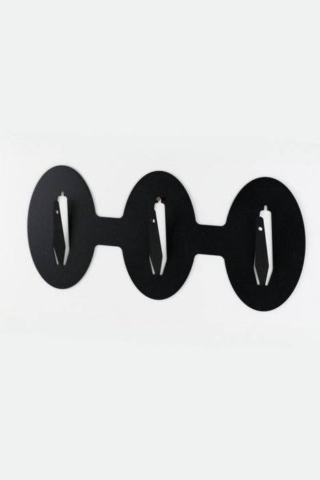 Monteringsplatta för 3 bockar horisontell oval Svart - Torp Solution