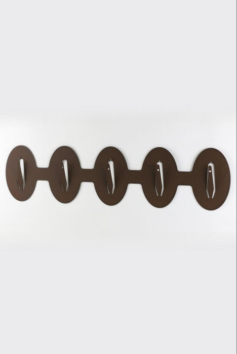 Monteringsplatta för 5 bockar horisontell oval / Corten - Torp Solution