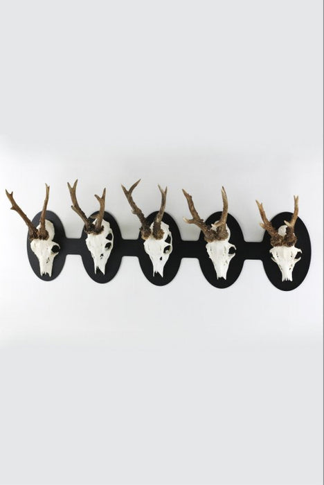 Troféplatta för 5 bockar horisontell oval Svart - Torp Solution