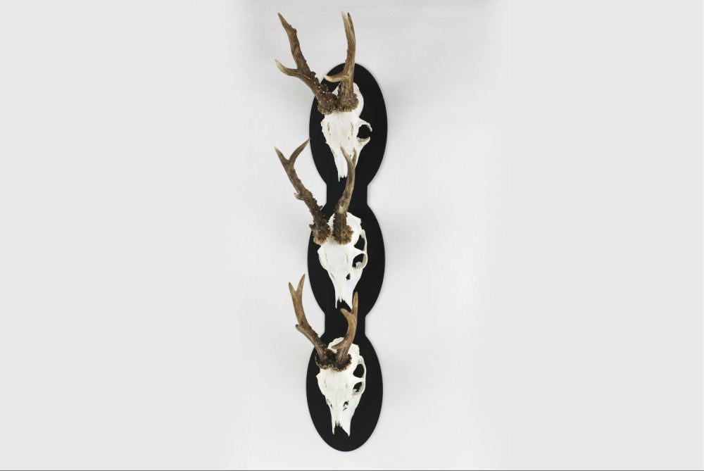 Monteringsplatta för 3 bockar vertikal oval - 3 / Svart - Torp Solution