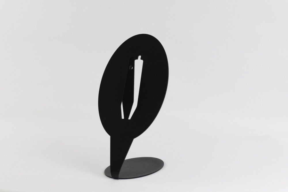 Monteringsplatta för bordsskiva för bock oval / svart - Torp Solution