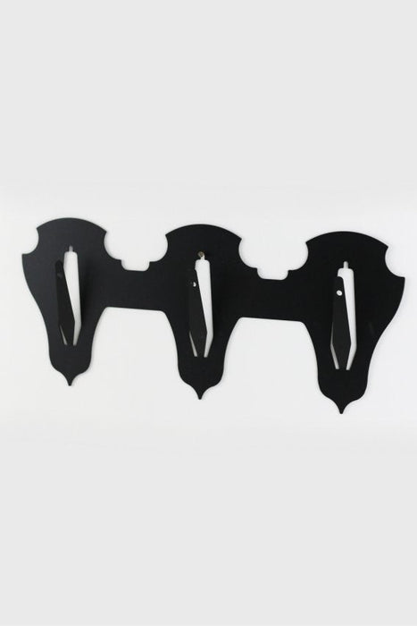 Uppsatsplatta för 3 bockar vågrät klassisk Svart - Torp Solution