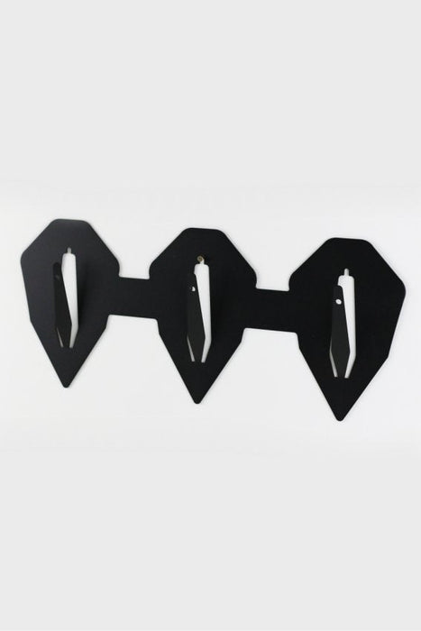 Monteringsplatta för 3 bockar horisontell diamant Svart - Torp Solution