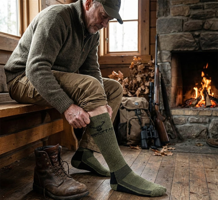 10-pack Jaktstrumpor Grön/Svart - European Hunter